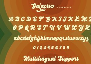 Galactic - Groovy Font