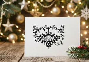 Christmas string lights silhouette, festive holiday garland decoration on white background.