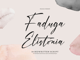 Faduga Elistonia | Handwritten Script preview picture