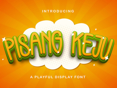 Pisang Keju - Playful Display Font