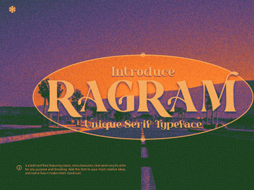 Ragram - Unique Serif Typeface preview picture