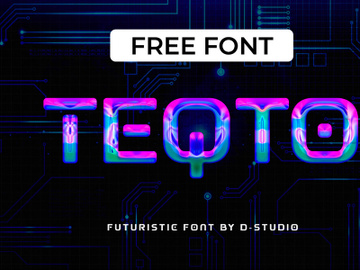 Teqto - Free Font preview picture