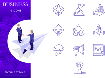 Outline : Business And Finance Icon Set preview picture