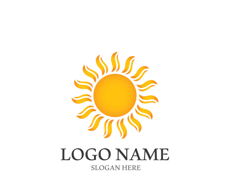 Sun vector illustration icon logo template design