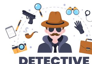 10 Private Investigator or Detective Illustration
