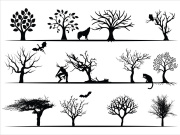 Trees Silhouettes Collection