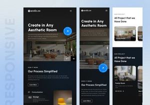 aestic.co - Interior Design Landing Page