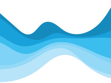 Abstract Water wave vector illustration design background