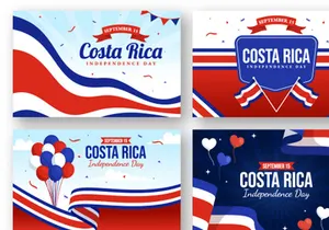 16 Happy Independence Day of Costa Rica Illustration