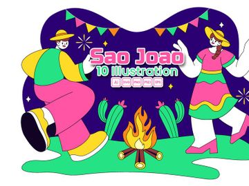 10 Sao Joao Festival Illustration preview picture