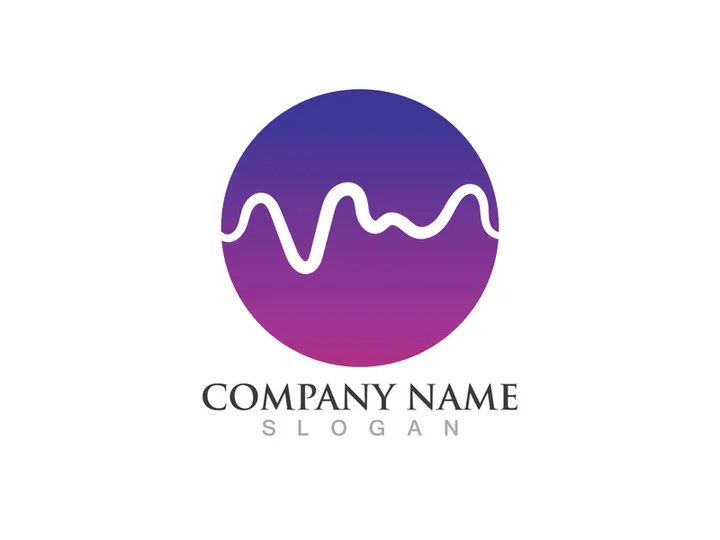 Sound wave equalizer logo vector