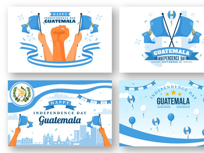 12 Guatemala Independence Day Illustration