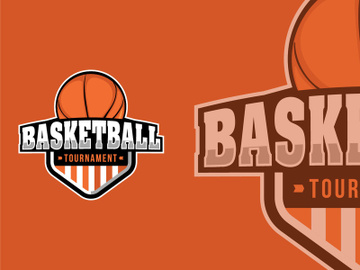 Basketball Sports Mascot Logo Design Template preview picture