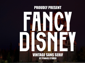 Fancy Disney - Vintage Sans Serif preview picture