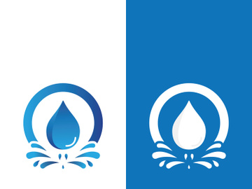 Background water drop logo icon vector illustration preview picture