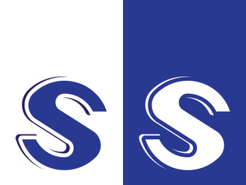 S letter creative icon logo design elegant vector illustration preview picture