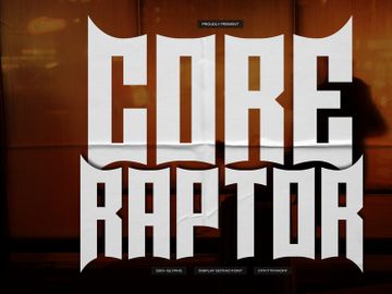Core Raptor | Display Gothic Font preview picture