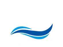 Wave beach vector illustration design logo