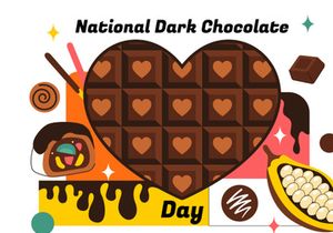10 National Dark Chocolate Day Illustration