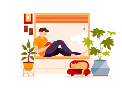 M95_Relax at Home Illustrations