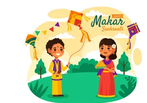 15 Makar Sankranti Illustration