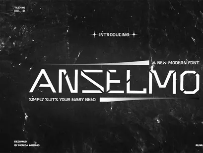 Anselmo – Free Techno Font