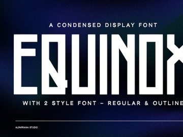 Equinox - Display Font preview picture