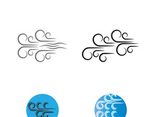 Wind icon vector illustration design template