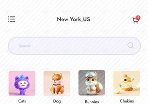 Pets Adoption Mobile App UI