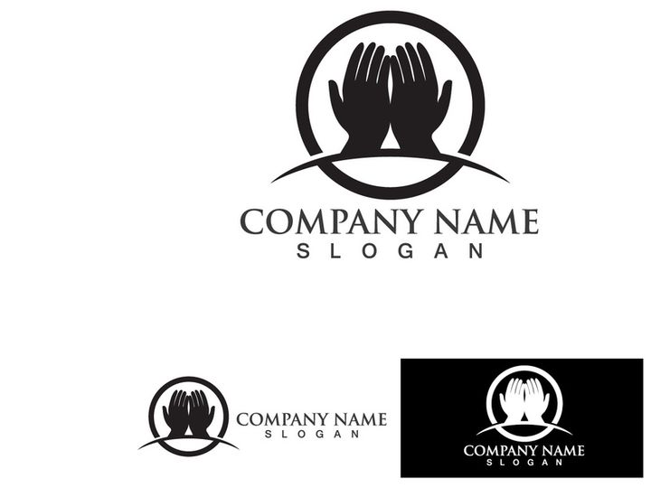 Hand Hope Logo And Symbol Care Vector