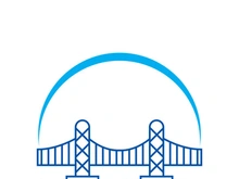 Bridge logo icon design and business symbol template