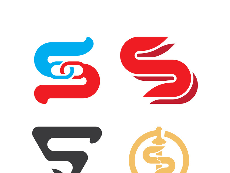 Business corporate S letter logo design vector