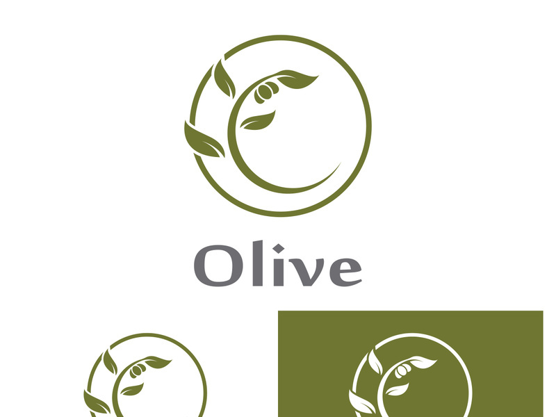 Olive fruit logo design.