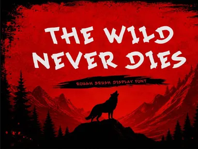 Midnil Brush – Wild Stroke Display Font