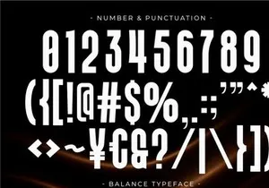 Balance - Modern Sans Serif Font