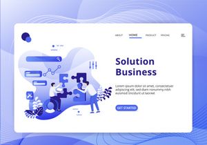 Business Strategy set Illustration