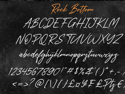 Rock Bottom Handwritten Font