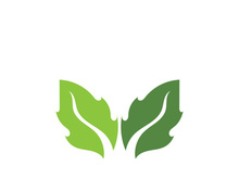 Green leaf ecology nature element vector icon