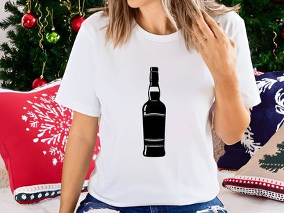 Classic Liquor Whiskey Bottle Alcohol Beverage Silhouette