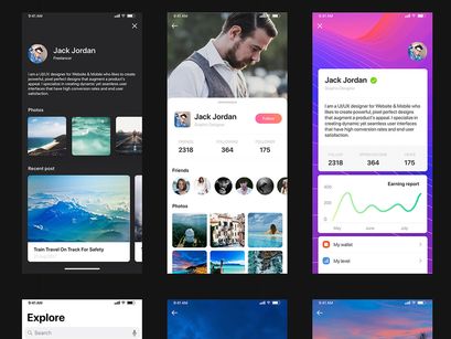 Origin Mobile UI Kit for SKETCH