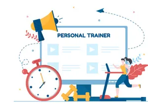 10 Personal Trainer or Sports Instructor Illustration