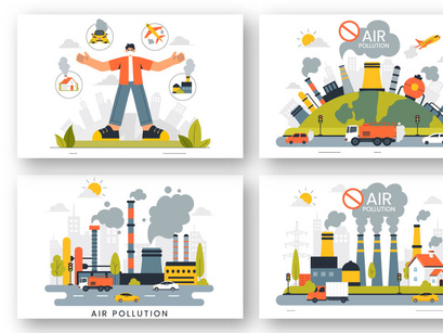 9 Air Pollution Illustration