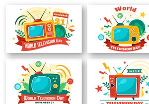 13 World Television Day Illustration