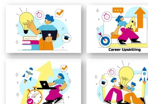 10 Career Upskilling Illustration