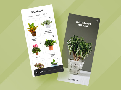 Plants Store App UI kit
