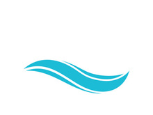 Wave beach vector illustration design logo