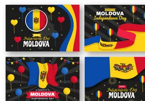 15 Moldova Independence Day Illustration