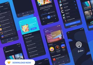 Podzie: UI kit for podcast app
