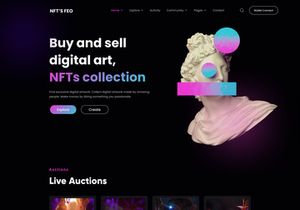 NFT’SFeo - Marketplace Website Template