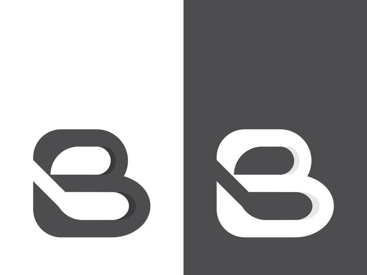 B letter logo template vector illustration